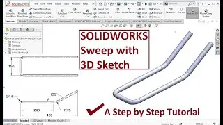 SOLIDWORKS tips & tutorials | Sweep using 3D Sketch