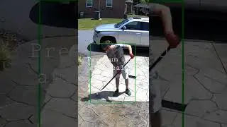 sealing the stamped concrete patio with premium cure and seal 30