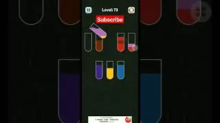 Water sort Games | 73 😌#games #gameplay #playing #coloursort #puzzle #sorting #viral #shorts