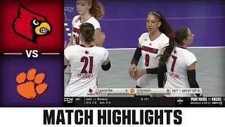 Louisville vs. Clemson Match Highlights | 2025 ACC Volleyball
