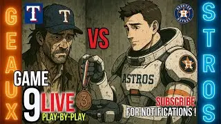 Astros at Rangers Game 9 LIVE Play-By-Play @ Globe Life Field Sept. 6th 2025