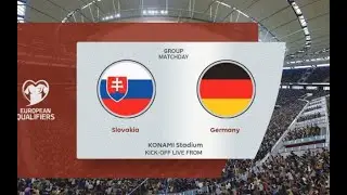 Slovakia vs Germany | FIFA World Cup Qualifiers | PES 2021 Match Simulation