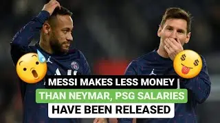 💥 Messi makes less money than Neymar,💰 the astonishing PSG salaries have been released  😎