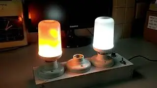 12Vmonster DC 12V Flame Bulb Settings - Flaming - Steady - Dimming