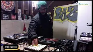 Dj set with beats and samples