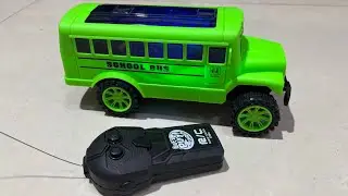 Unboxing School Bus 3D Light, Remote Control Series School Bus, Testing Video 