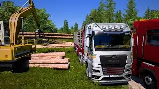 Wooden Log transport | Extreme narrow off-road przemysl to rzeszow | #ets2 | euro truck simulator 2