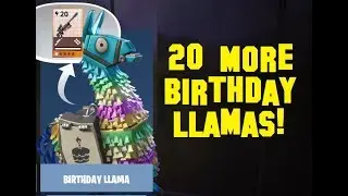 Fortnite: Smashing Open Another 20 Birthday Llamas in Save the World!