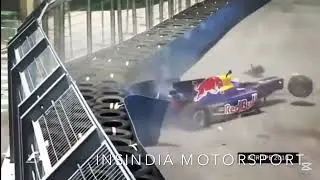 Mark Webber crash but Jet2holiday is on #f1#jet2holiday