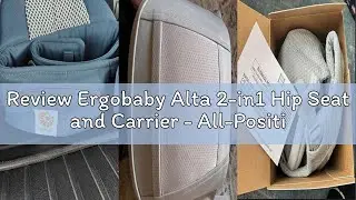 Review Ergobaby Alta 2-in1 Hip Seat and Carrier - All-Position Breathable Mesh Baby Carrier for 4-48