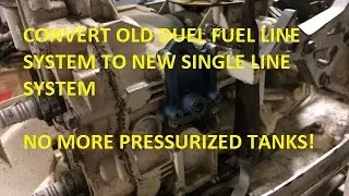 Convert 10 hp Johnson Dual Fuel Line to Modern Single Line Fuel Pump