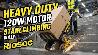 Riosoc Electric Stair Climbing Dolly Review | 6-Wheel Powered Mover