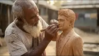 Amazing Wooden Statue Hand Carving #FRSHORTAi#youtubeshorts #viralvideo #trendingshorts #reels