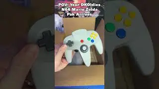 POV: Unboxing N64 Mario Zelda Pak!