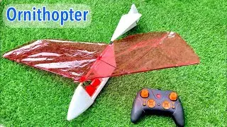 Building a Ornithopter with 3D printed Gearbox using RC Car Receiver| DIY