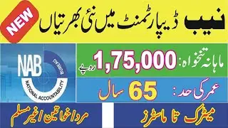 NAB Jobs 2023 | New Jobs in NAB | Jobs in National Accountability Bureau | How apply online