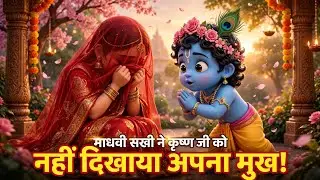 माधवी ने कृष्ण जी को नहीं दिखाया मुख। Part -1@BhaktiPath  krishna madhavi leela #vrindavan 