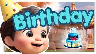 Happy Birthday Zoo Song 🎂🐒 | Fun Cartoon for Kids