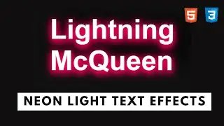 Pure CSS Neon Light Text Effects Using Only HTML & CSS - Pure Css Tutorials - Code With Tanmay