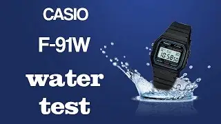 Casio F-91W Water test