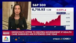 Democrats offer to reopen government if health care subsidies are extended one year