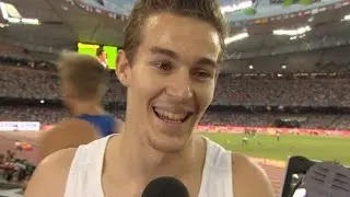 WHC 2015 Beijing - Abdelmalik Lahoulou ALG 400m Hurdles Semi Final 1