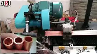 Automatic cutting machine: copper pipe discharge