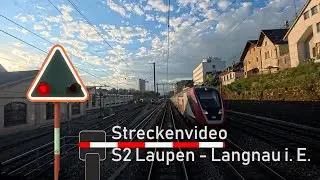 Führerstandsmitfahrt / cab ride S2 Laupen - Langnau i. E.