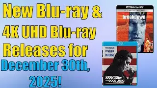 New Blu-ray & 4K UHD Blu-ray Releases for December 30th, 2025! 