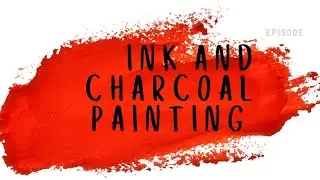 How to paint abstract with Inks and Charcoal.   @ayeshacalligraphy1928 #calligraphy #art #ink