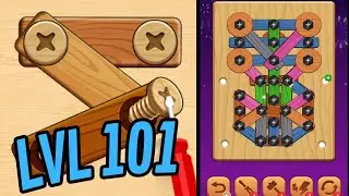 🏅 WOOD SCREW PUZZLE 🤪 Level 101 🧩 Gameplay Walkthrough