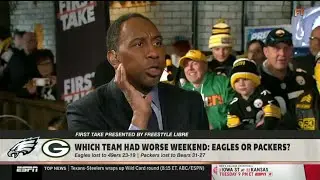 FIRST TAKE | Eagles or Packers are team had worse weekend? - Stephen A. Smith & Cam Newton debates