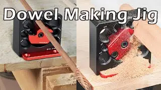 Dowel Making Jig - Crafting Wood Dowels In 10 Seconds! AMAZING