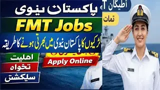 Good News! Pakistan Navy FMT Jobs 2025 Announced Female Medial Technician Jobs in pakistan navy