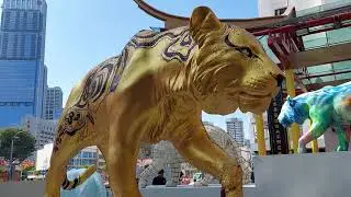 Kreta Ayer Square Colourful Tiger Sculptures 2022