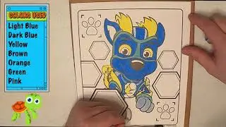 Speed Coloring: Chase Paw Patrol - Flash | 321 Coloring