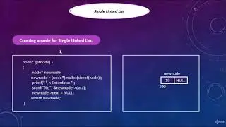 Single Linked List part  02  | | Creating a node  #04