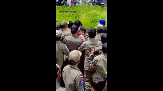Wild scenes as Bali's 'Russian Village' shut down