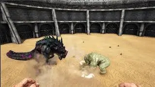 Ark King Kong VS Godzilla VS Broodmother and Megapithecus!!!