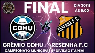 GR&Ecirc;MIO CDHU  X  RESENHA F.C