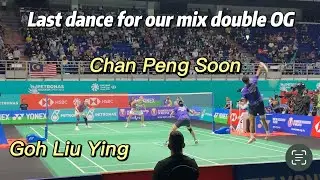 Last match for Chan Peng Soon and Goh Liu Ying partnering together 🥹