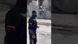 Bike ride kaza himachal 🥶😨 #himachal #kaza #rider #viral #travel #galleryofadventure