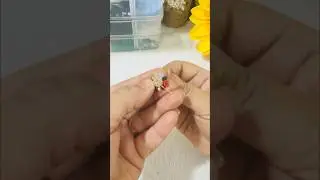 Multicolour Ear Tops making tutorial for beginners #diy #tutorial #earringtutorial #handmadejewelry