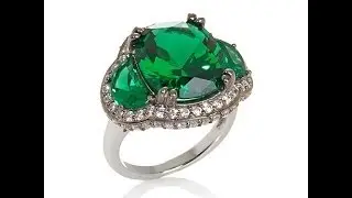 Jean Dousset Absolute Simulated Emerald Ring