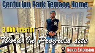 Live Interior Site Progress &ndash; 3BHK Home Interior Design Centurian Park, Noida Extension. 
