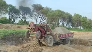 stupid tractor driver ! biggest Belarus tractor stunt