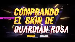 comprando el skin de guardi&aacute;n rosa en FreeFire