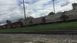 NS 331 W/ P5 on the Conrail Detroit Line in Wyandotte, MI