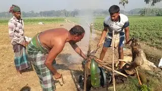 Three Boy Start Chalo Maching Full Process With Field