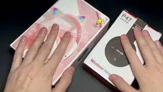 Говорящая распаковка-обзор наушников: Stereo P47 Headset & B39M Cute Cat Ears